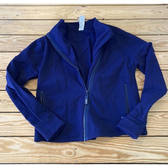 Uniquely Lorna Jane Full Zip Jacket Size Medium Women’s Navy - Picture 1 of 8